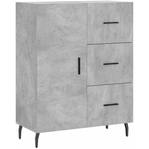  Komoda siva boja betona 69,5x34x90 cm od konstruiranog drva Slike