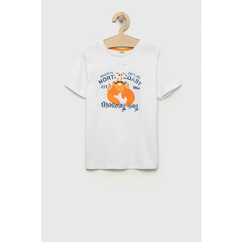 Birba&Trybeyond Otroška bombažna kratka majica bela barva