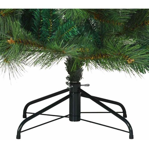  Umjetno božićno drvce s stalakom Zelena 210 cm PE i PVC 130 x 130 x 210 cm Slike