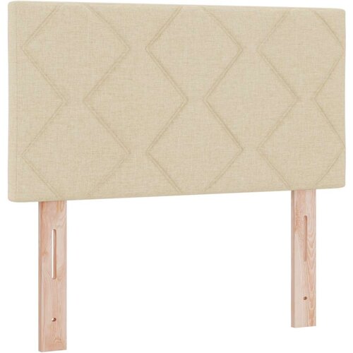 VidaXL Krevet s podnicom s madracem krem 80x200 cm tkanina Slike
