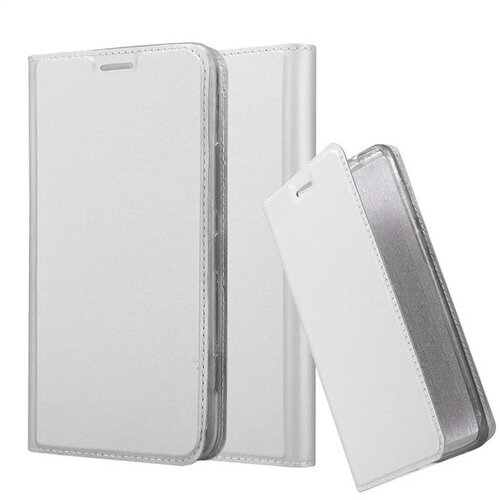 Cadorabo Ohišje, združljivo z Nokia Lumia 1320 v klasično srebrno - Zaščitni ovitek z magnetnim zapiranjem, stoječo funkcijo in režo za kartice, (20551818) Cene
