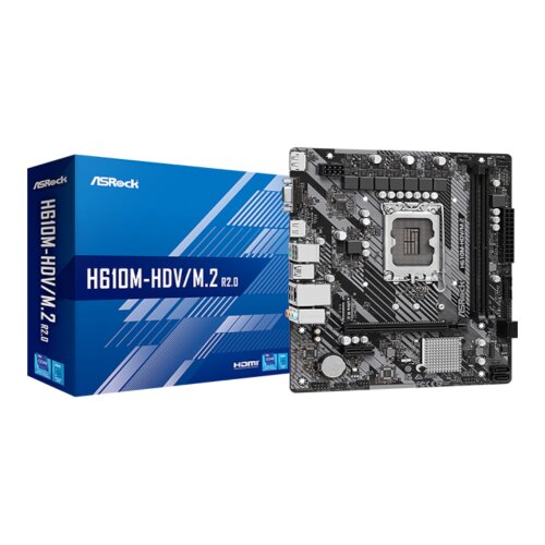 AsRock MB H610M-HDV/M.2 R2.0Intel H610; 2xDDR4; HDMI; DPLGA1700; M.2; 4XSATA; micro ATX Cijene