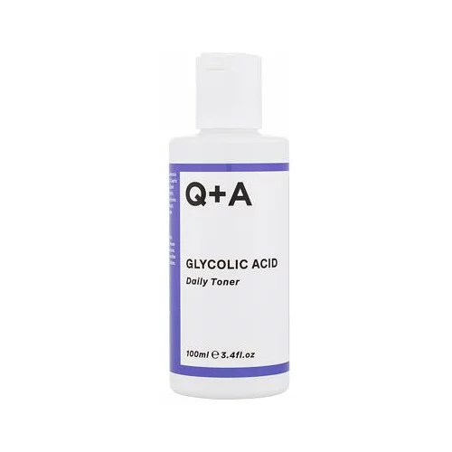Q+A glycolic Acid Daily Toner tonik za hidrataciju i osvjetljivanje lica 100 ml za žene