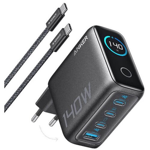 Anker 140W polnilec za prenosni računalnik črna Slike