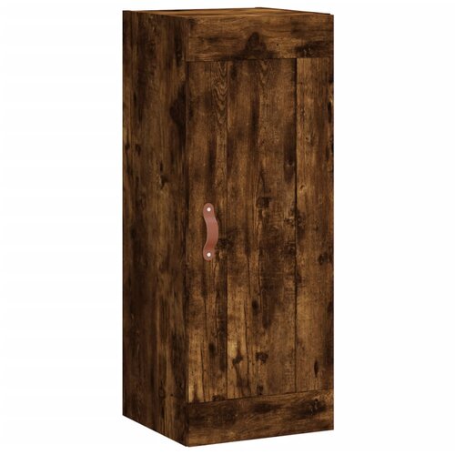  Visoka komoda dimljeni hrast 34,5x34x180cm konstruiranog drva Slike
