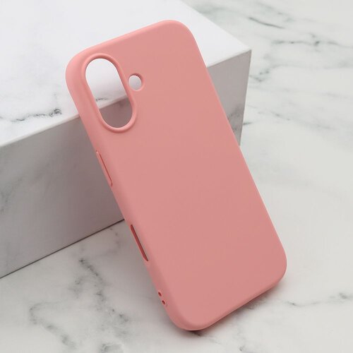 maska soft silicone za iphone 16/ roza Slike