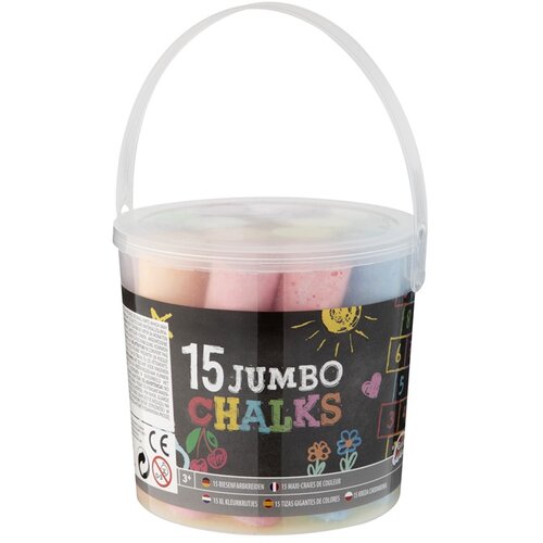 JUMBO Barvne krede v vedru 15 kosov Cene