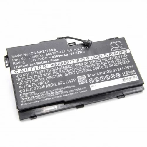 VHBW Baterija za HP ZBook 17 G3, 8300 mAh