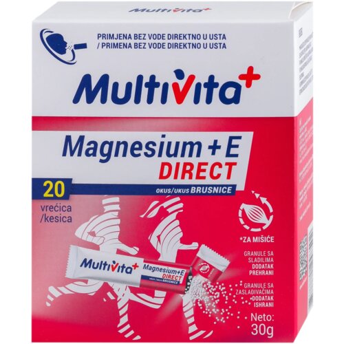 Multivita magnezijum + e direct 20 kesica Cene