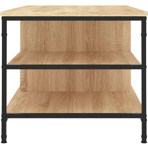  Stolić za kavu boja hrasta 100 x 50 x 45 cm konstruirano drvo Slike