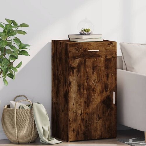  Komoda boja dimljenog hrasta 50x42,5x93 cm konstruirano drvo Cijene