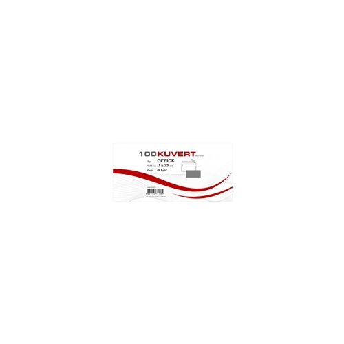  Kuverta American, 230 x 110 mm, bez prozora, 100 komada, 80 g, bijela Cijene