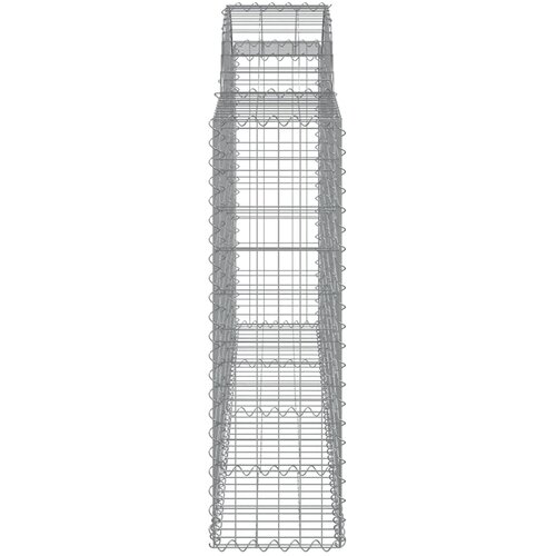  Lučne gabionske ko&amp;scaron;are 3 kom 200x30x100/120cm pocinčano željezo Slike