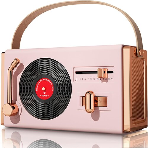 Generic majhen prenosni retro bluetooth zvočnik, srčkan retro brezžični zvočnik, (21124652) Cene