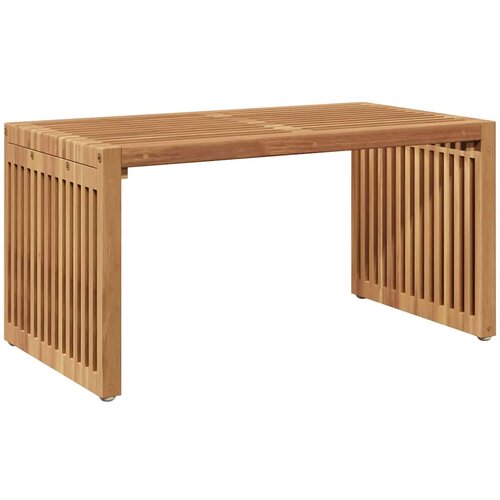  Vrtni bočni stol Smeđa 70 x 37,5 x 35,5 cm Čvrsto teak drvo Slike