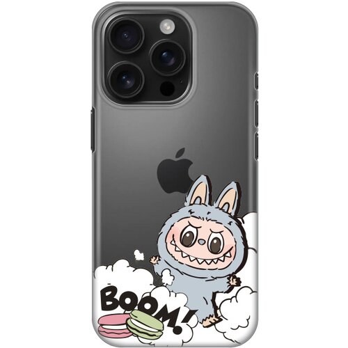  maska za iphone 16 pro 6.3 la bubu macaron silikonska print skin Slike