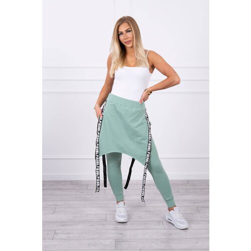 Kesi Pants/suit with dark mint selfie lettering Cijene