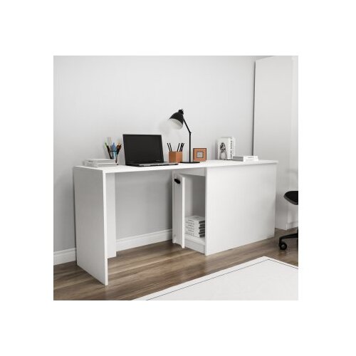 Hanah home Radni sto Akser, 180x47x73.8 cm, Bijeli Slike