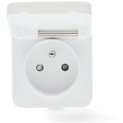 Nedis WIFIPO130EWT - Pametna utičnica 3680W/230V/ Tip E/16A Wi-Fi Tuya IP44 Slike