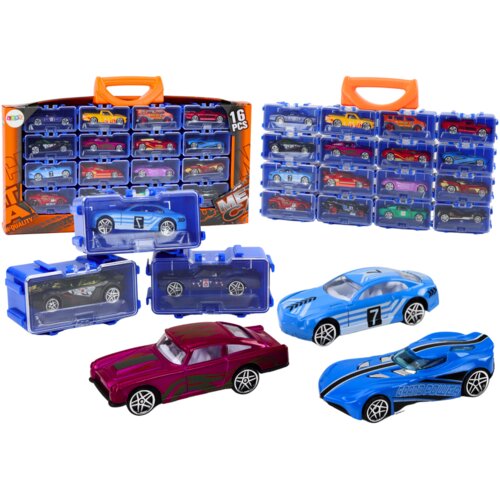  Set automobila s oprugama u koferu 16u1 Cene