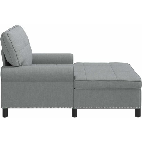  Ležaljka s jastukom Svijetlo siva 91 x 157 x 91 cm tkanina Slike