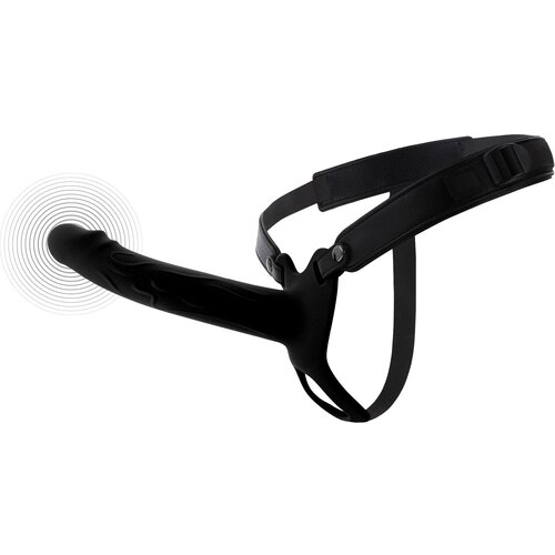 Hidden Desire Inferno Vibrating Silicone Hollow Penis Strap-On with Remote 20cm Black Slike