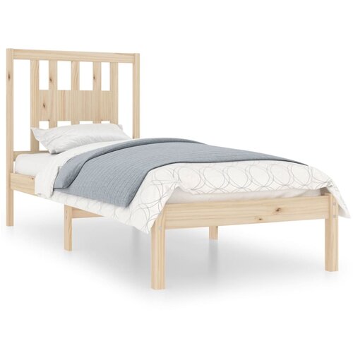 VidaXL Posteljni okvir iz trdne borovine 90x200 cm, (20645404) Slike