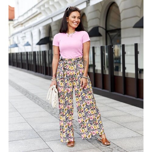 UR/CEO Purple wide pleated women&amp;#039;s pants Sammira Slike