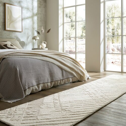 Flair Rugs Kremno bel tekač 80x300 cm Remy &amp;ndash; Slike