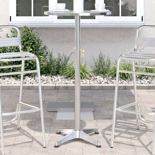 Vanjski barski stol podesive visine &amp;Oslash; 59 5x70/114 5 cm aluminij Slike
