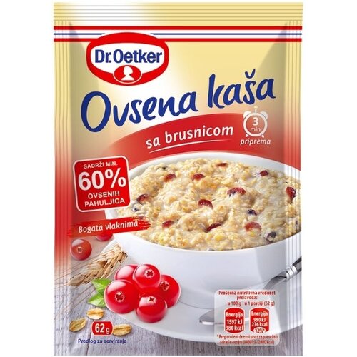 Dr. Oetker DR.OETKER ovsena kaša brusnica 62g Cene