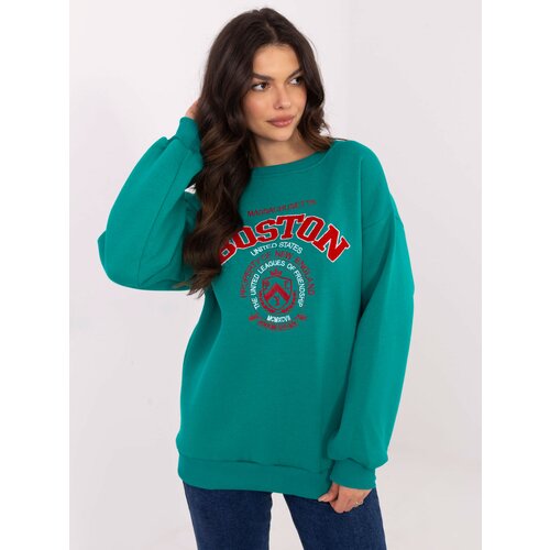 My Red Lips Sweatshirt-EM-BL-617-15.51P-turquoise Slike