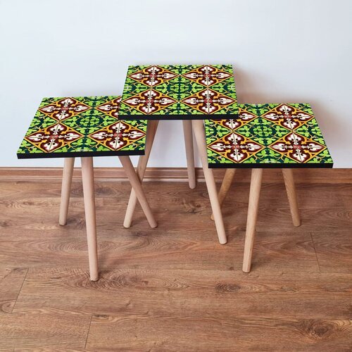 Hanah home set klub stočića 3Shp142, 3 komada, &amp;Scaron;arena Slike