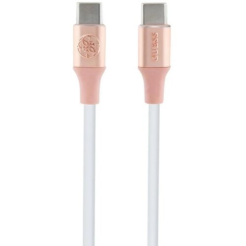 Guess EBOSSED LOGO USB-C / USB-C KABEL 1,5M ZA HITRO POLNJENJE ROZA, (21832976) Cene