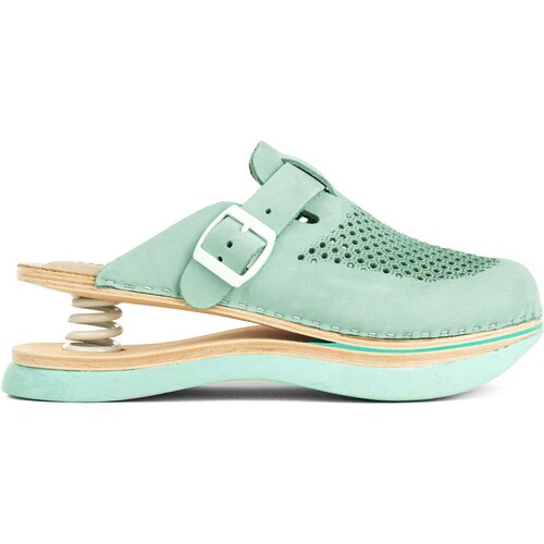  Ženske  feder klompe - F01 - mint nubok Cene