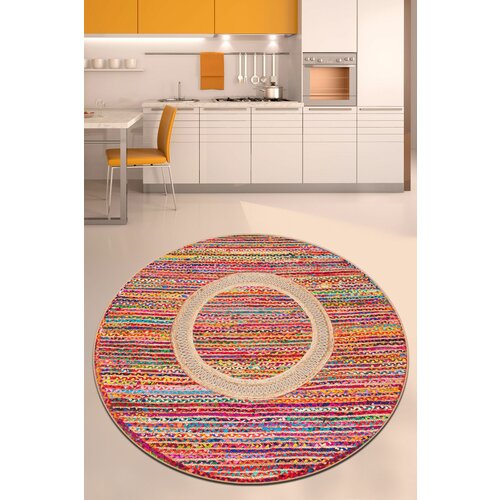 šareni džut čap 100 višebojni tepih (100 cm) Slike