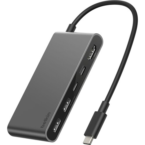 Belkin CONNECT USB-C 5-in-1 mit Dual USB-C Ports,si. AVC022hqSGY Slike