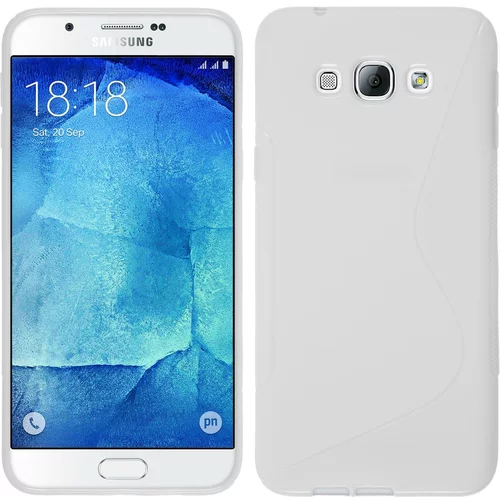  Gumijasti / gel etui S-Line za Samsung Galaxy A8 - beli