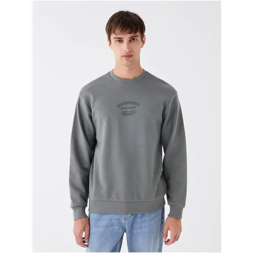 LC Waikiki Men's Crew Neck Long Sleeve Printed Sweatshirt.