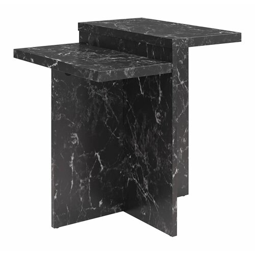 CosmoLiving by Cosmopolitan Crni stolić za kavu u mramornom dekoru 56x56 cm Brielle &amp;ndash; Slike