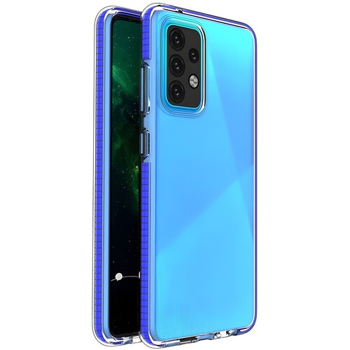 IZMAEL.eu Ovitek Spring clear TPU za Samsung Galaxy A52 4G/Galaxy A52 5G/Galaxy A52s 5G - Temno modra Cene