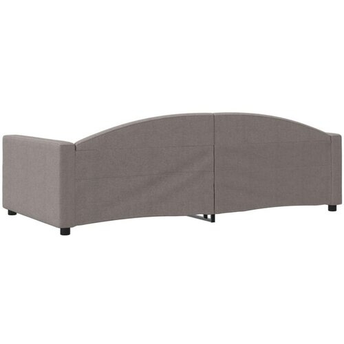  Dnevni krevet smeđesivi 100 x 200 cm od tkanine Slike