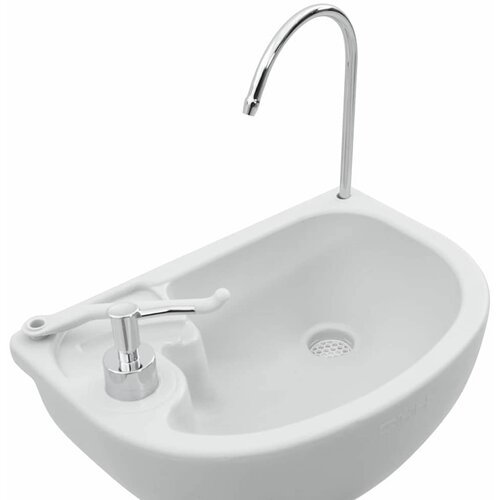  Stalak za pranje ruku za kampiranje Siva 50,5 x 33 x 103 cm Slike