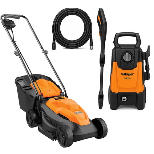 Villager Električna kosilica 1220 Prime, 1200W, 32cm, 30l + Perač pod pritiskom VHW 71 Prime 1400W, 105 bara Cene