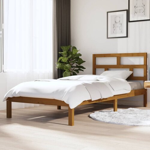 Furnova Posteljni okvir medeno rjav iz borovine 100x200 cm, (21939464) Slike