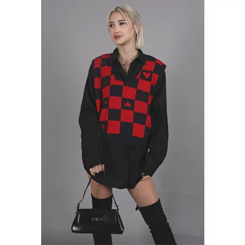 Madmext Sweater - Red - Regular fit