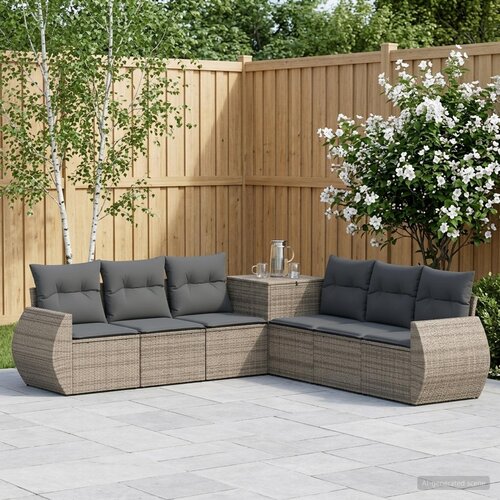  Set sofe 7 kom. Siva i tamno siva 243 x 243 x 85 cm Cene