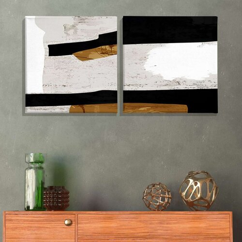WALLXPERT ASR_CNV2-2 30x30 Multicolor Dekorativna Platna (2 Komada) Cene