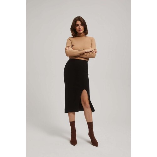 Marisse Black Midi Pencil Skirt With Slit Cijene