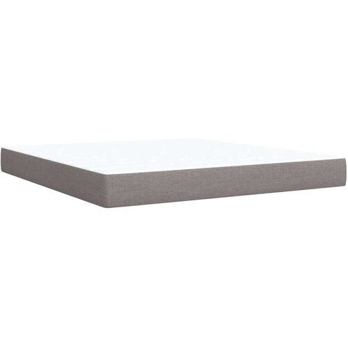 vidaXL Box spring postelja z vzmetnico taupe 180x200 cm blago Cene